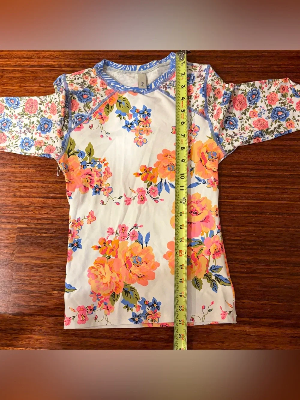 Maaji Free Spirit Floral Long Sleeve Rashguard Swim Top – Size Small NWOT